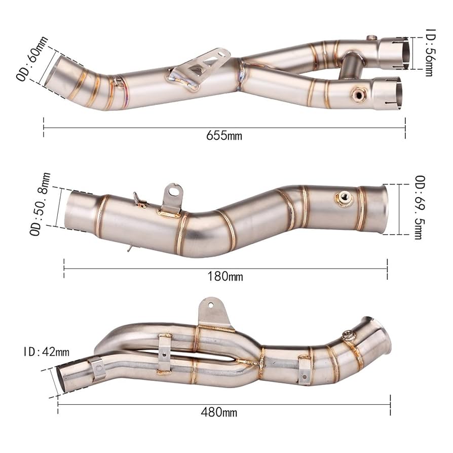 Amazon.co.jp: オートバイ エキゾーストパイプ ヤマハ R1 ため